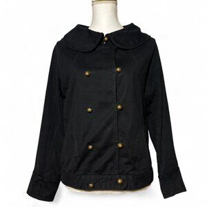 Tsumori Chisato black double-breasted peacoat